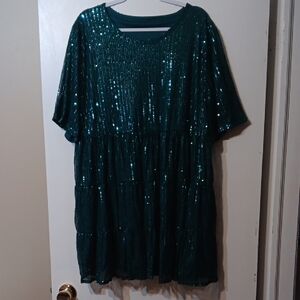 Sequin Green Dress